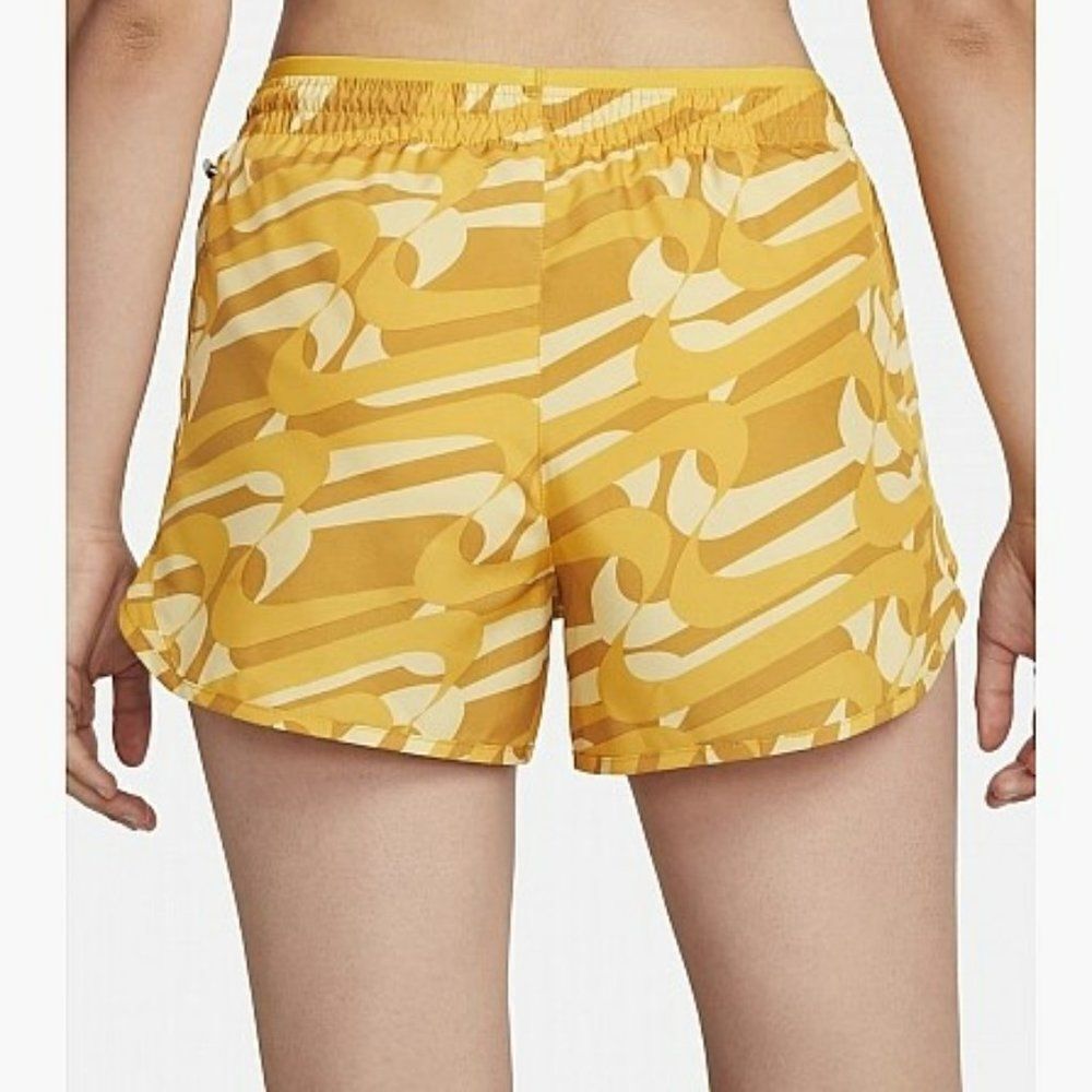Nike Dri-FIT Icon Clash Tempo Luxe Women's Running Shorts Yellow DQ6117-752 - Picture 5 of 13